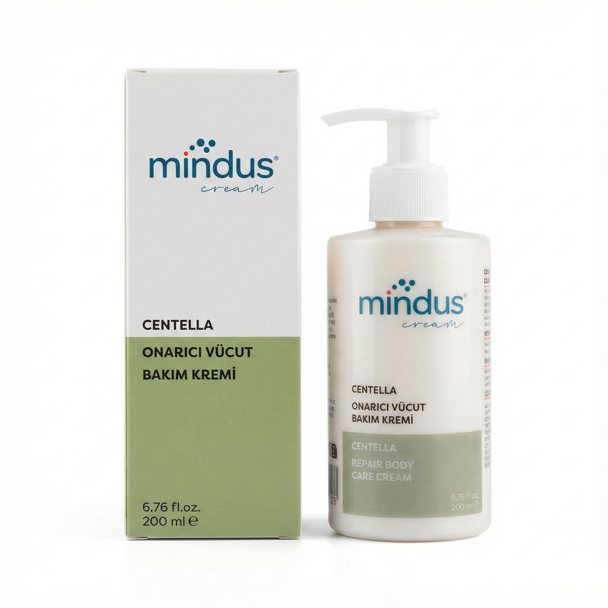 Mindus Centella Özlü Cilt Bariyeri Onarıcı, Koruyucu, Yenileyici Vücut Bakım Kremi 200 ml